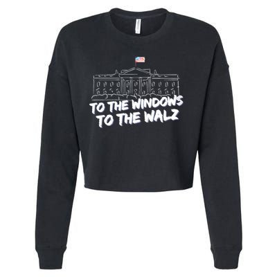 To The Windows To The Walz From The Windows To The Walz Tim Walz Cropped Pullover Crew