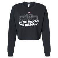 To The Windows To The Walz From The Windows To The Walz Tim Walz Cropped Pullover Crew