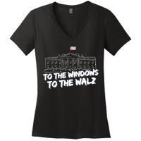 To The Windows To The Walz From The Windows To The Walz Tim Walz Women's V-Neck T-Shirt