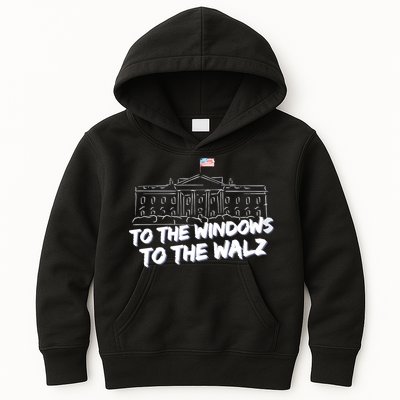 To The Windows To The Walz From The Windows To The Walz Tim Walz Kids Hoodie