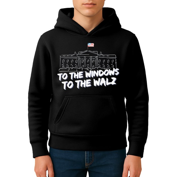 To The Windows To The Walz From The Windows To The Walz Tim Walz Kids Hoodie