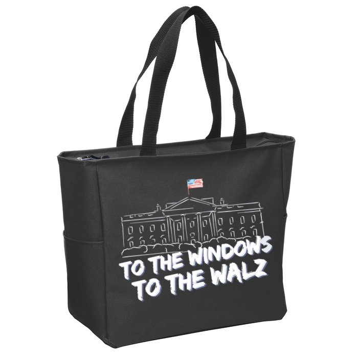 To The Windows To The Walz From The Windows To The Walz Tim Walz Zip Tote Bag