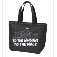 To The Windows To The Walz From The Windows To The Walz Tim Walz Zip Tote Bag