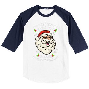 To The Window To The Wall Til Santa Decks These Halls Xmas Baseball Sleeve Shirt