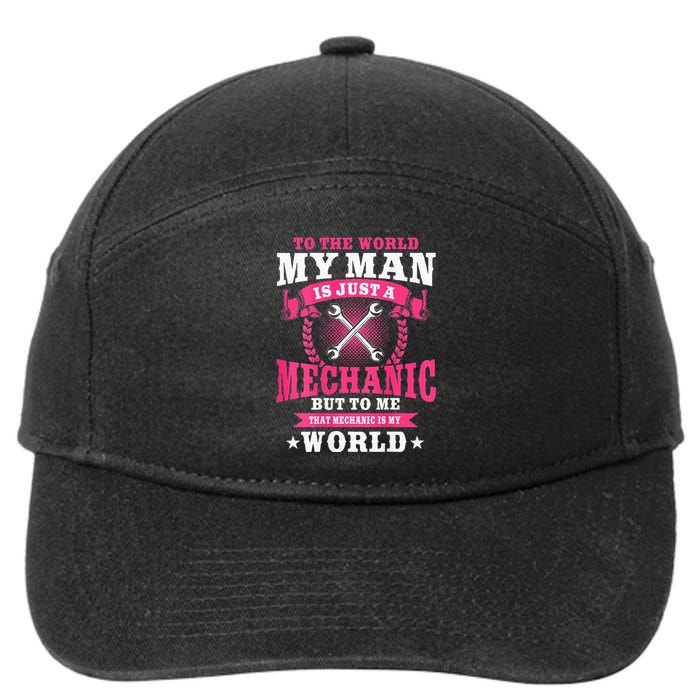 To The World Is Just A Mechanic 7-Panel Snapback Hat