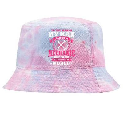 To The World Is Just A Mechanic Tie-Dyed Bucket Hat