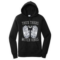 Thick Thighs Witch Vibes Halloween Women's Pullover Hoodie