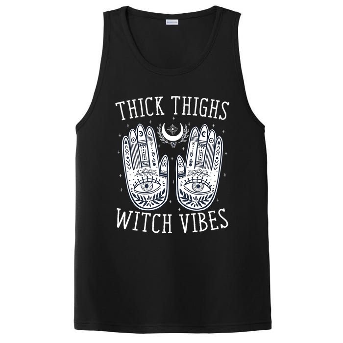 Thick Thighs Witch Vibes Halloween PosiCharge Competitor Tank