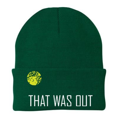 Tennis That Was Out Funny Cute Sports Gift Knit Cap Winter Beanie