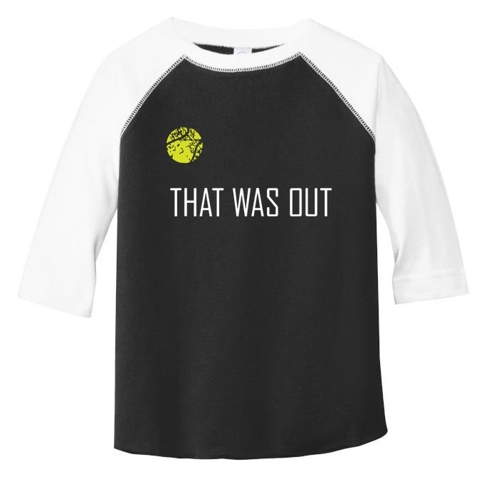 Tennis That Was Out Funny Cute Sports Gift Toddler Fine Jersey T-Shirt