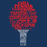 Table Tennis Word Cloud Toddler T-Shirt