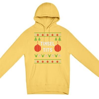 Tinsel ties with balls Premium Pullover Hoodie