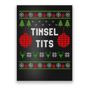 Tinsel ties with balls Poster