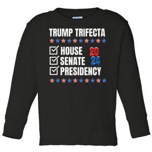 Trump Trifecta Won House Senate Presidency Republican Toddler Long Sleeve Shirt