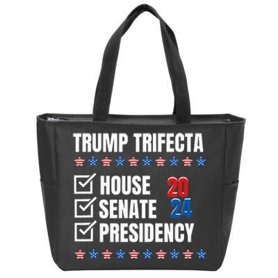 Trump Trifecta Won House Senate Presidency Republican Zip Tote Bag