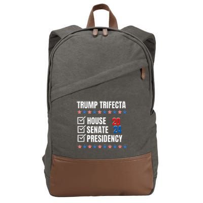 Trump Trifecta Won House Senate Presidency Republican Cotton Canvas Backpack