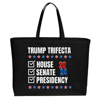 Trump Trifecta Won House Senate Presidency Republican Cotton Canvas Jumbo Tote