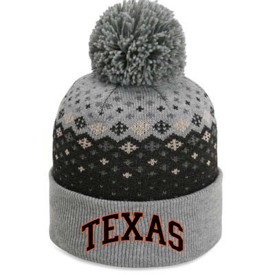 Texas Texas Women Throwback Design Classic The Baniff Cuffed Pom Beanie