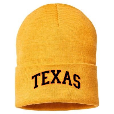 Texas Texas Women Throwback Design Classic Sustainable Knit Beanie