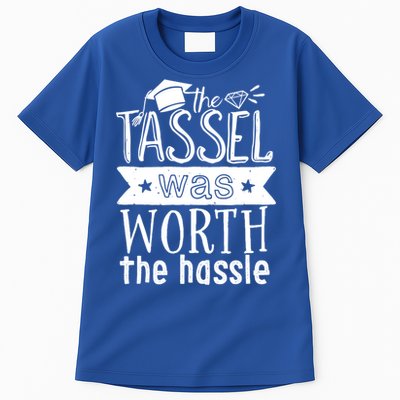 The Tassel Was Worth The Hassle Funny Graduation Day Vintage Funny Gift Tall T-Shirt