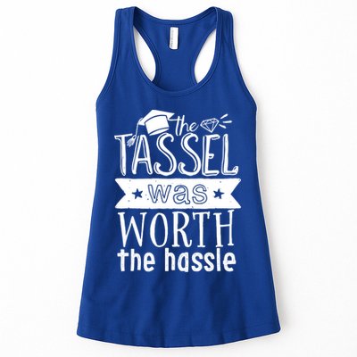 The Tassel Was Worth The Hassle Funny Graduation Day Vintage Funny Gift Womens Tank Top
