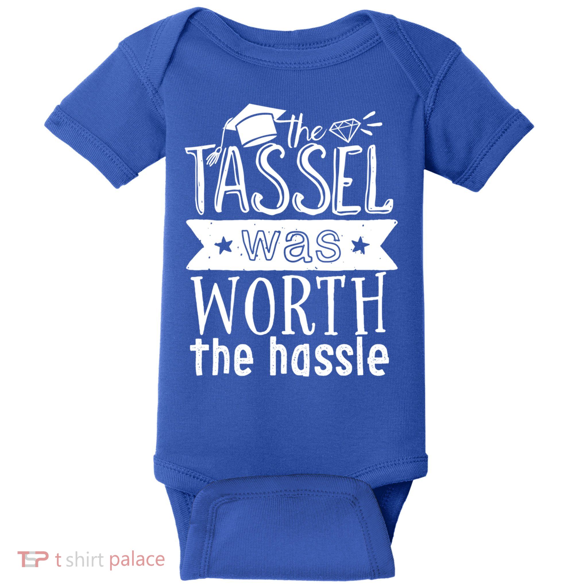 The Tassel Was Worth The Hassle Funny Graduation Day Vintage Funny Gift Baby Bodysuit