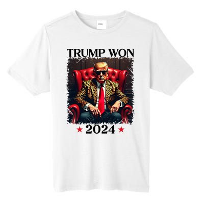 Trump Trump Won 2024 Trump 47 Team Trump Tall Fusion ChromaSoft Performance T-Shirt