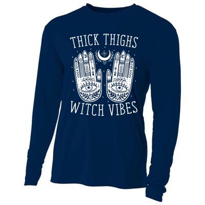 Thick Thighs Witch Vibes Cooling Performance Long Sleeve Crew