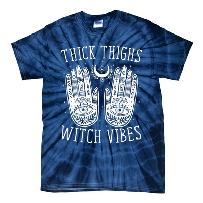 Thick Thighs Witch Vibes Tie-Dye T-Shirt