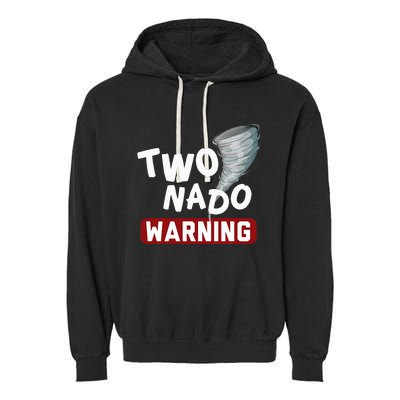 Twonado Tornado Watcher Chaser Birthday Garment-Dyed Fleece Hoodie