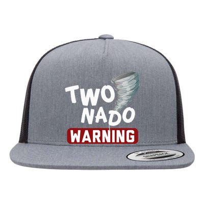 Twonado Tornado Watcher Chaser Birthday Flat Bill Trucker Hat