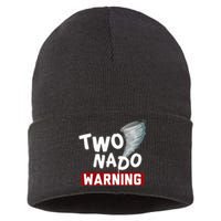 Twonado Tornado Watcher Chaser Birthday Sustainable Knit Beanie