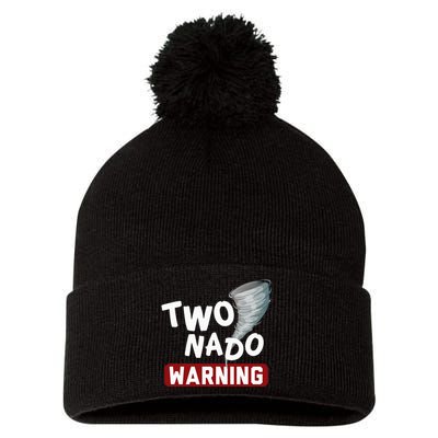 Twonado Tornado Watcher Chaser Birthday Pom Pom 12in Knit Beanie