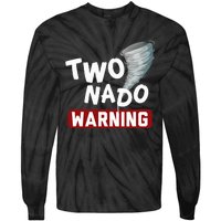 Twonado Tornado Watcher Chaser Birthday Tie-Dye Long Sleeve Shirt