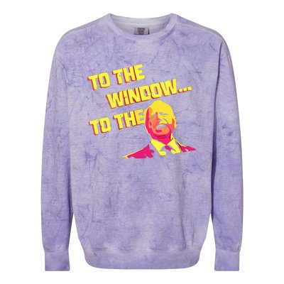 To The Window To The Walz Kamalaharris 2024 Colorblast Crewneck Sweatshirt