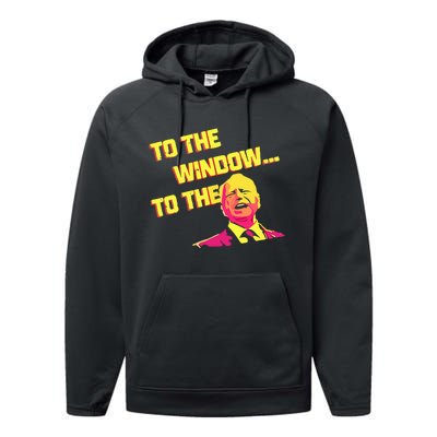 To The Window To The Walz Kamalaharris 2024 Performance Fleece Hoodie