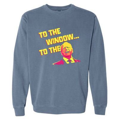 To The Window To The Walz Kamalaharris 2024 Garment-Dyed Sweatshirt