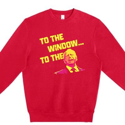 To The Window To The Walz Kamalaharris 2024 Premium Crewneck Sweatshirt