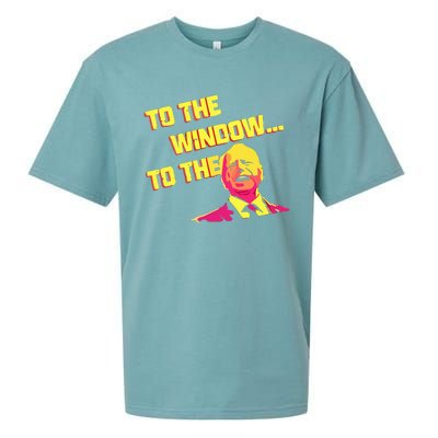 To The Window To The Walz Kamalaharris 2024 Sueded Cloud Jersey T-Shirt