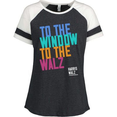 To The Window To The Walz Enza Ladies Jersey Colorblock Tee