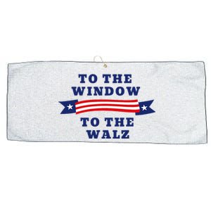 To The Window To The Walz President Kamala Harriss Waltz Large Microfiber Waffle Golf Towel