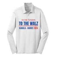 To The Window To The Waltz Walz Kamala Harris Tim Waltz Walz Silk Touch Performance Long Sleeve Polo