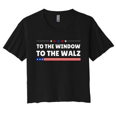 To The Window To The Walz Harris Waltz 2024 Women's Crop Top Tee