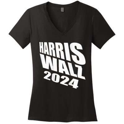 To The Window To The Walz Harris Walz 2024 Vote Women's V-Neck T-Shirt