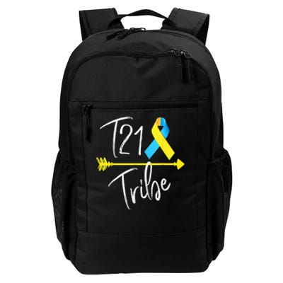 T21 Tribe World Down Syndrome Awareness Day Blue Yellow Daily Commute Backpack