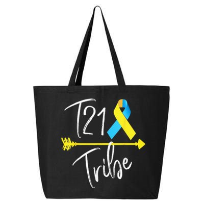 T21 Tribe World Down Syndrome Awareness Day Blue Yellow 25L Jumbo Tote