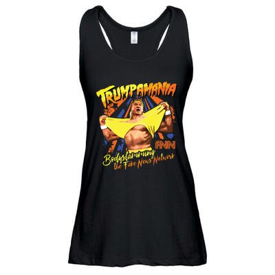 Trumpamania Trump Wrestling Meme Trumpamania Ladies Essential Flowy Tank