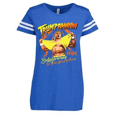 Trumpamania Trump Wrestling Meme Trumpamania Enza Ladies Jersey Football T-Shirt