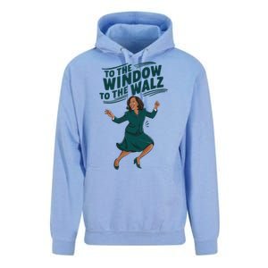 To The Window To The Walz Kamala Harris Funny Political Gift Unisex Surf Hoodie