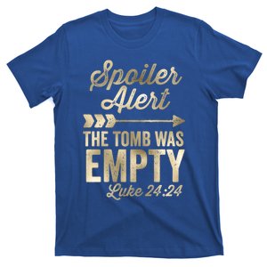 The Tomb Was Empty Spoiler Alert Arrow Christian Gift T-Shirt